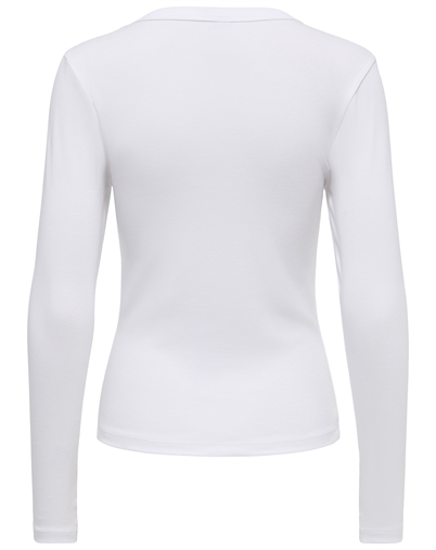 Only - ONLRiley V Neck Top - Cloud Dancer
